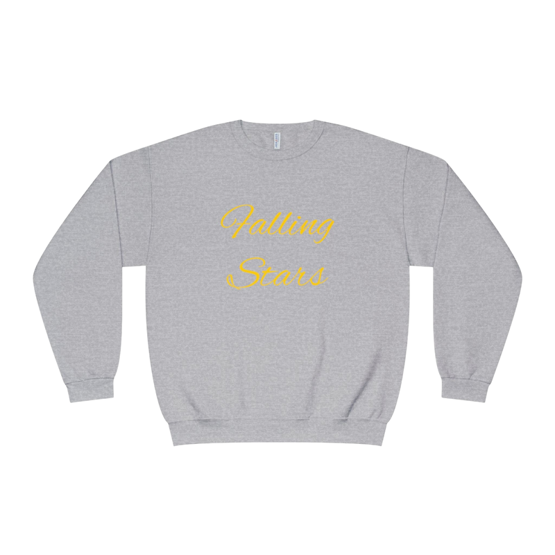 Gray Falling Stars Crewneck